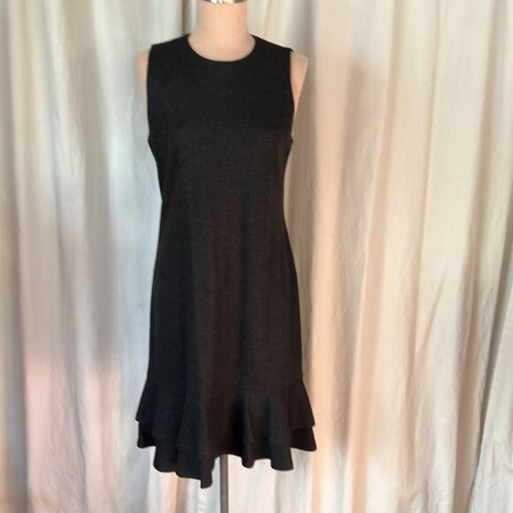 Ralph Lauren Black Label Dresses & Skirts - Ralph Lauren Black Label wool Dress Fall charcoal grey NWT L fit flare